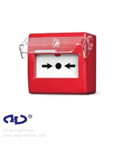 Nút nhấn khẩn vuông có nắp che HORING AH-0817