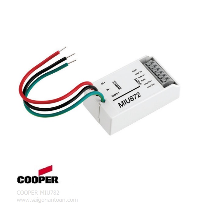 Module giám sát đầu báo cháy thường COOPER MIU872 Module giám sát đầu báo cháy thường COOPER MIU872