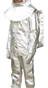 Bộ đồ chống cháy màu bạc